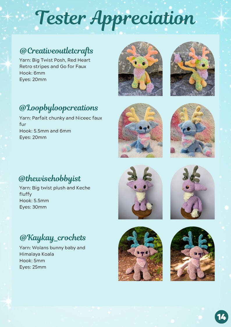 Patroon Amigurumi Leerion, gehaakte leeuw, gehaakt hert, pluche, pluche amigurumi Leerion, patroon gehaakt Leerion, Engels patroon, grillig afbeelding 6
