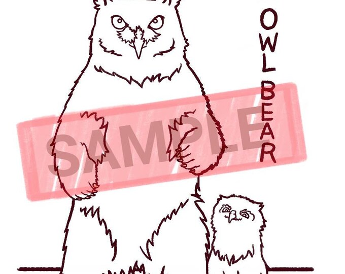 Dnd Owlbear Coloring Page Dungeons and Dragons Monster Fantasy Coloring ...