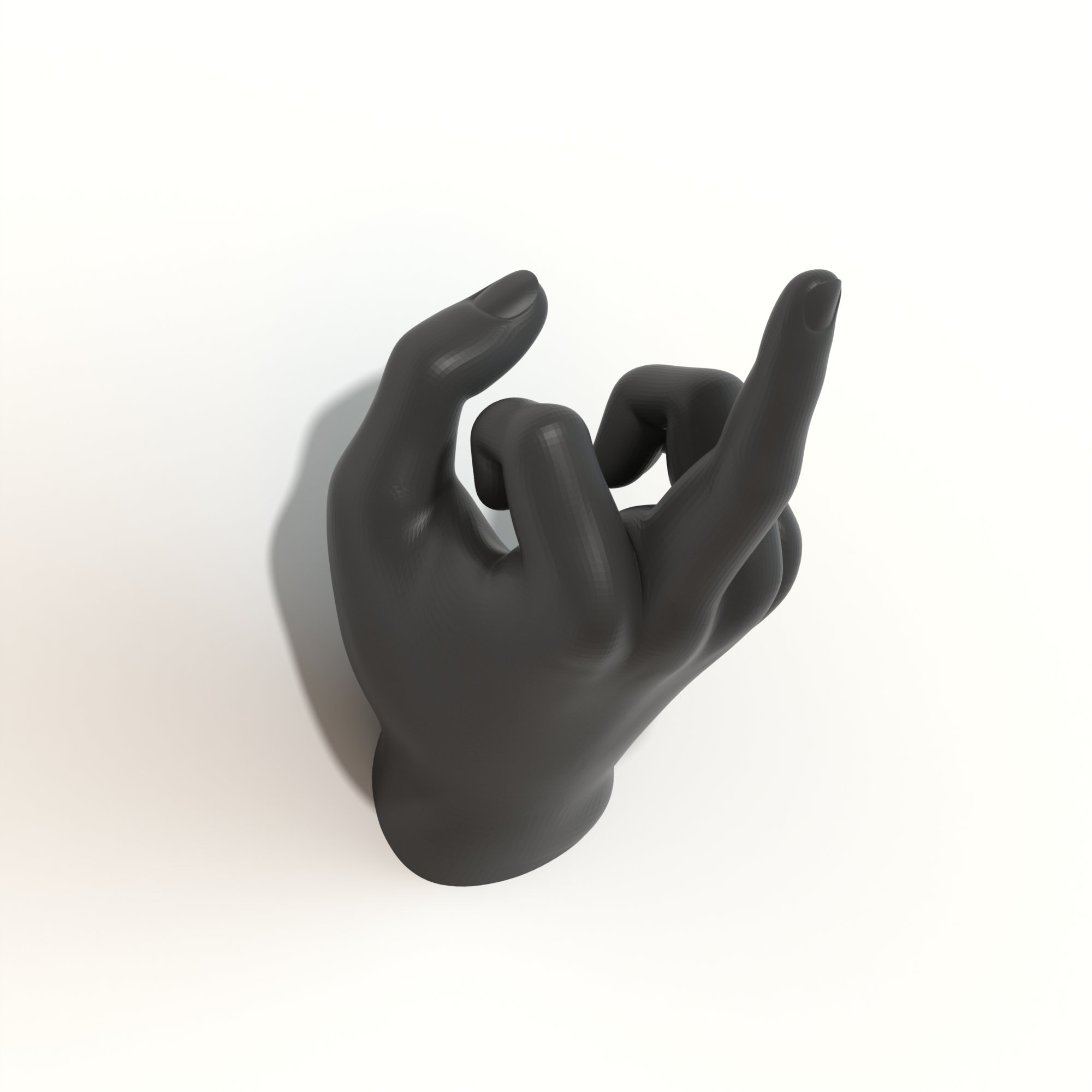 Male Hand Hook, Middle Finger, Printed, Wall Mounted, Floating Effect -   New Zealand