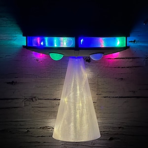 UFO Light, with LED Light, Home Decor, Low Poly