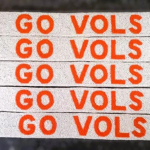 Gameday purse strap, beaded purse strap, vols bag strap, go vols beaded game day strap, rocky top purse strap Gift for Her ,Graduation Gift