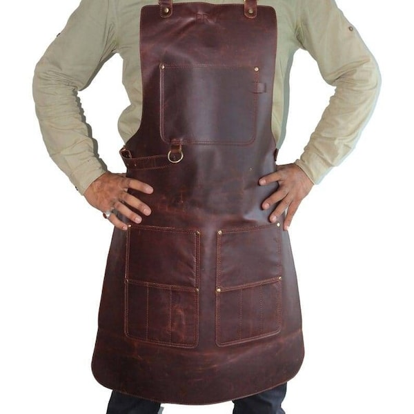 leather apron men woodworking apron blacksmith apron leather apron blacksmith for men apron chef customised apron personalized gift for him