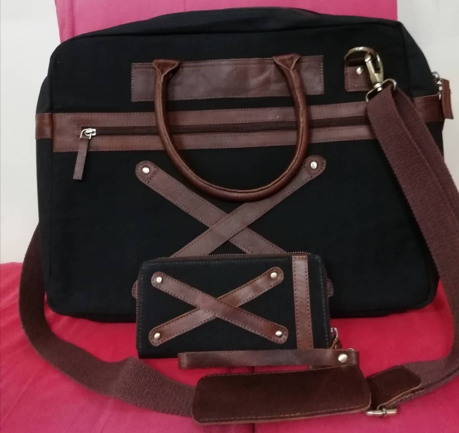 Laptop Messenger Bag for 15.6 Inch Laptop Wax Canvas Full Etsy