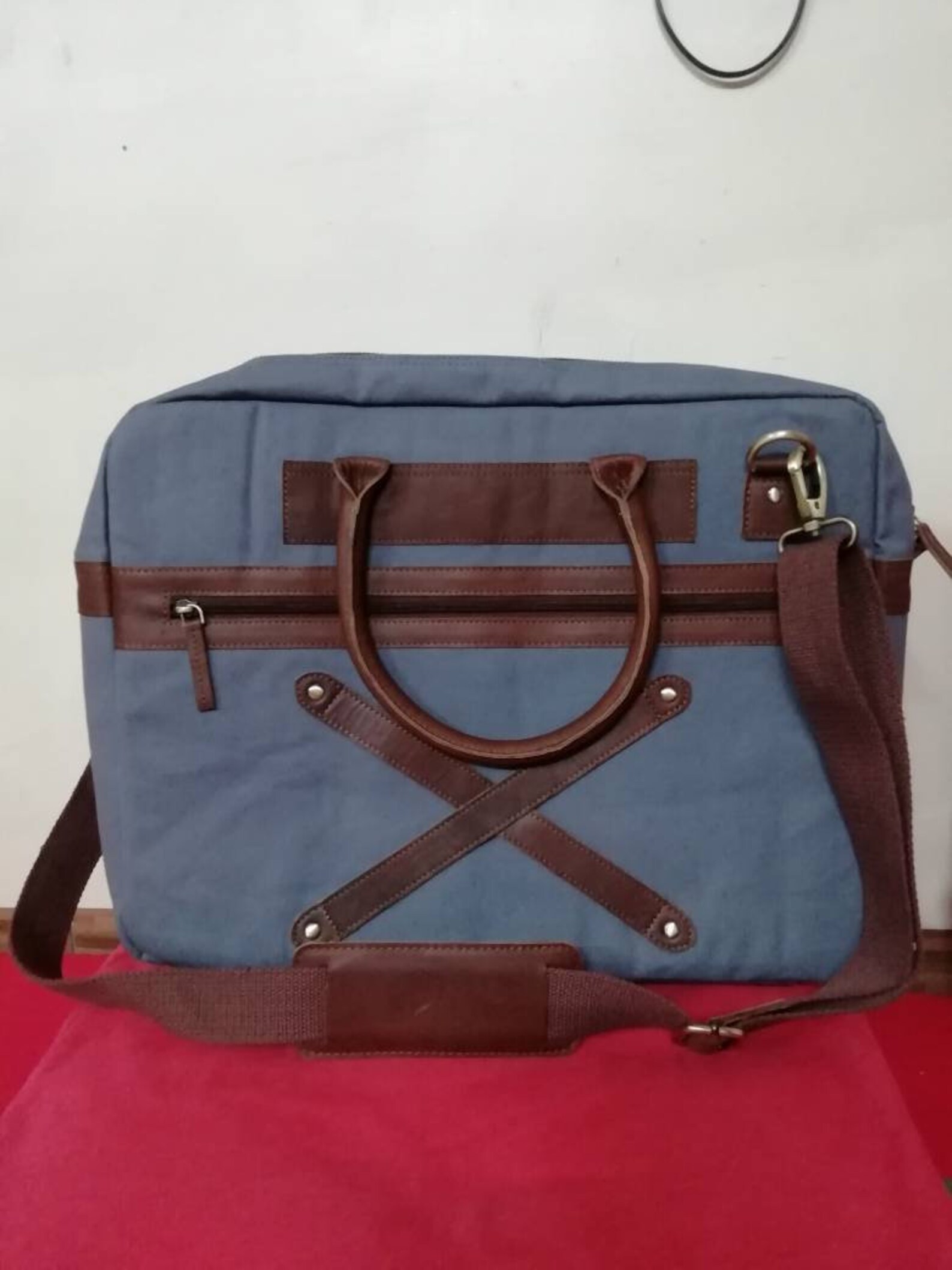 Laptop Messenger Bag for 15.6 Inch Laptop Wax Canvas Full Etsy