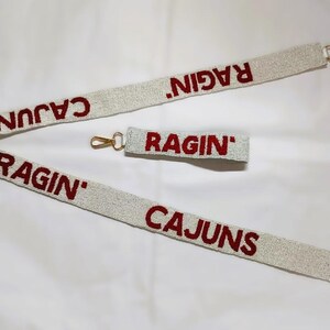 Custom Beaded Purse Strap, Handmade Beaded Purse Strap, Customize Bag Strap, Personalize Strap Graduation Gift Strap, GameDay Strap, Concert image 9