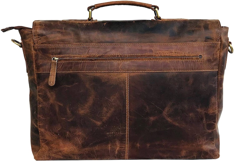 Personalisierte Umhängetasche aus echtem Leder Laptoptasche Umhängetasche für Frauen Geschenk für Männer Bürotasche Arbeit Aktentasche rustikale Tasche Große Schultasche Bild 4