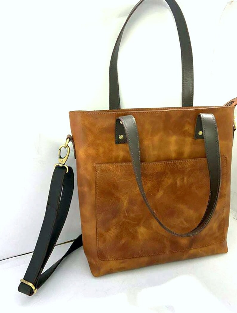 Leather Tote Bag for Women Large Leather Tote Bag Laptop Work Etsy