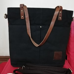 Gewaxt canvas Tote zakken, gewaxt canvas draagtassen voor vrouwen, gewaxt canvas tote vintage, gewaxt canvas tote lederen handvatten, damesdagcadeau