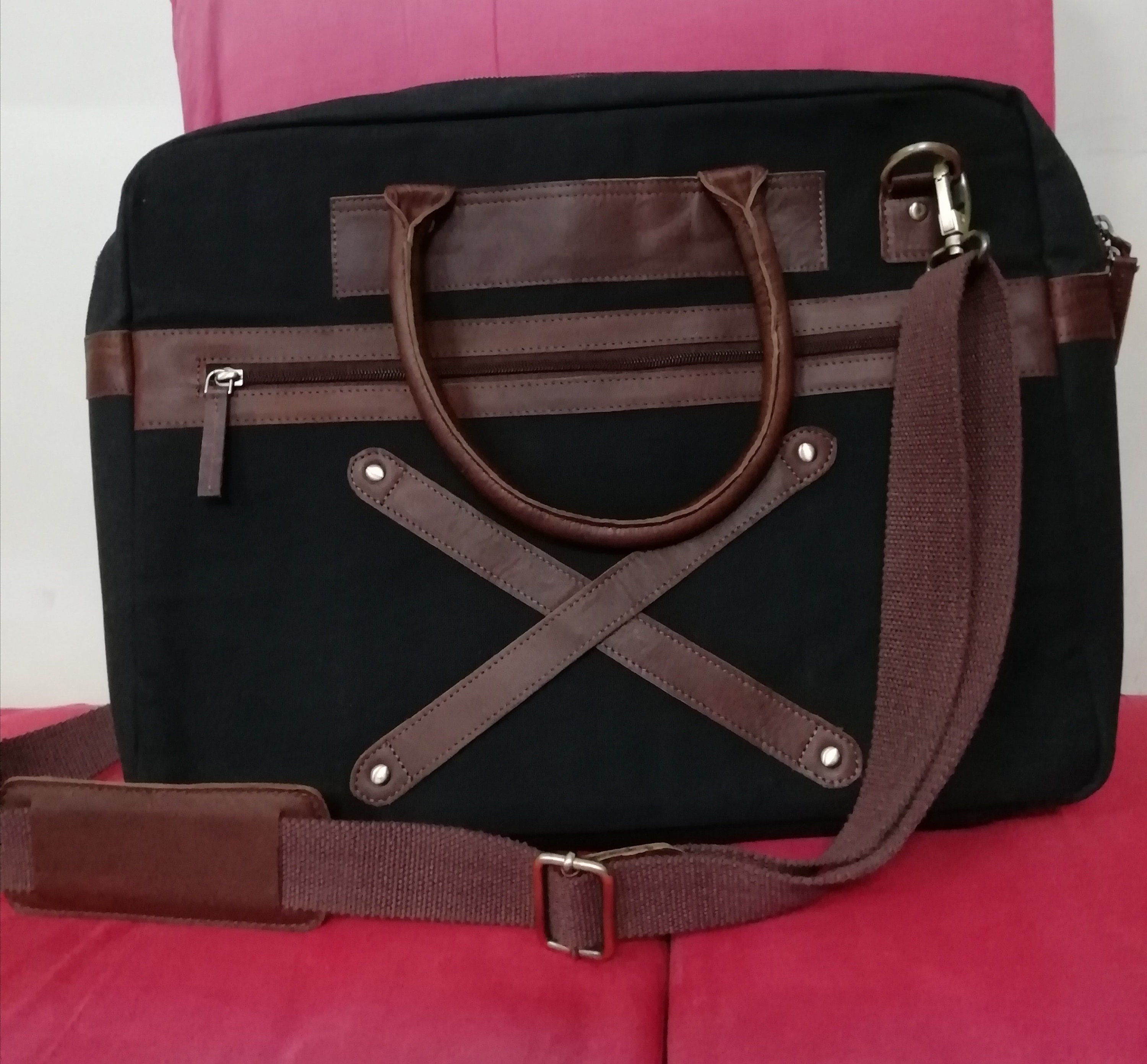 Laptop Messenger Bag for 15.6 Inch Laptop Wax Canvas Full Etsy