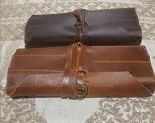 Personalized Leather Chef Knife Roll, Small Tool Storage