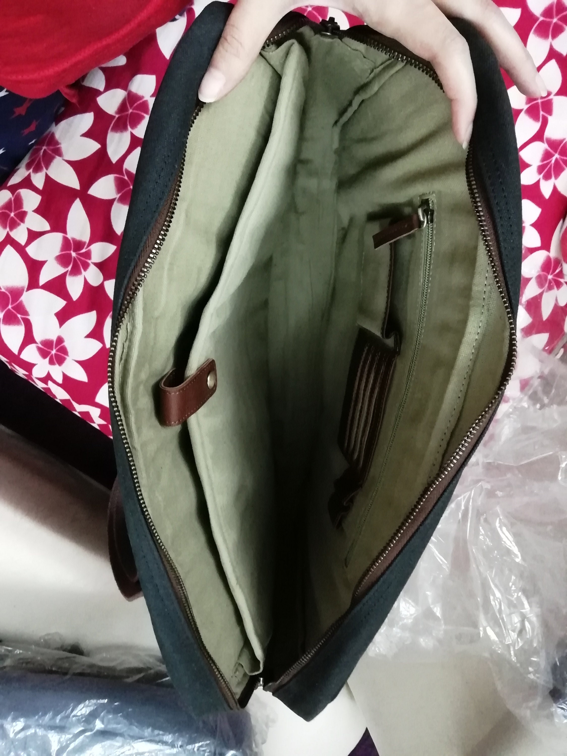 Laptop Messenger Bag for 15.6 Inch Laptop Wax Canvas Full Etsy