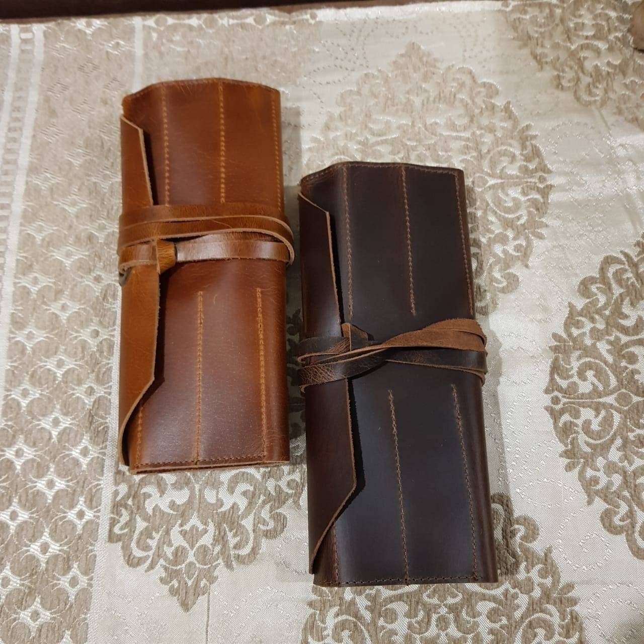Leather Roll Tool Bag Tool Storage Bag Leather Kit Bag Etsy