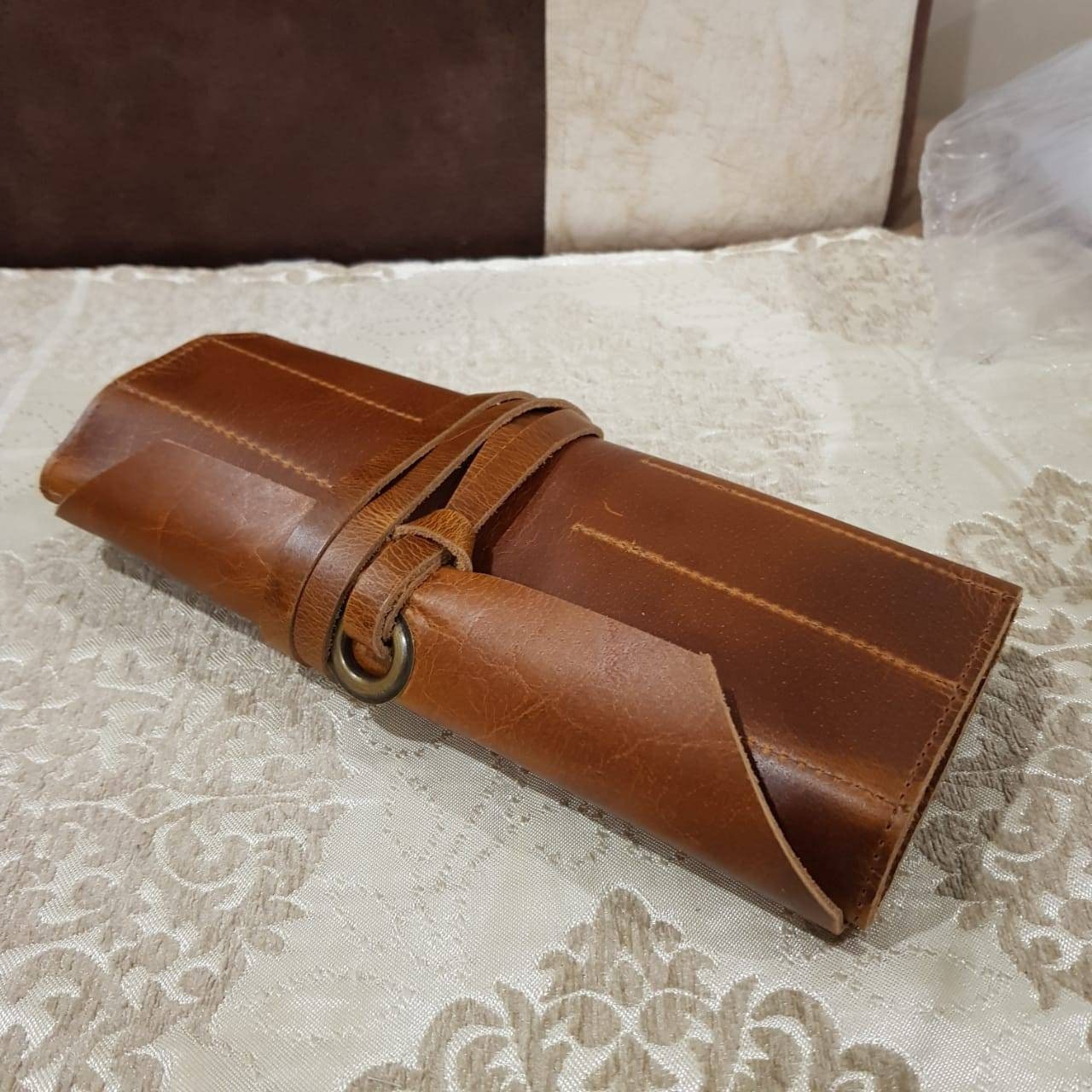 Small Leather Knife Bag Personalized Chef Knife Case Leather Etsy