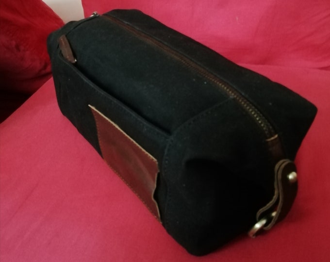 Kit Dopp personalizado: bolsa de tocador de los hombres expandible, regalo del día del padre monograma, regalo de aniversario para él, regalo de los novios, regalo de Navidad
