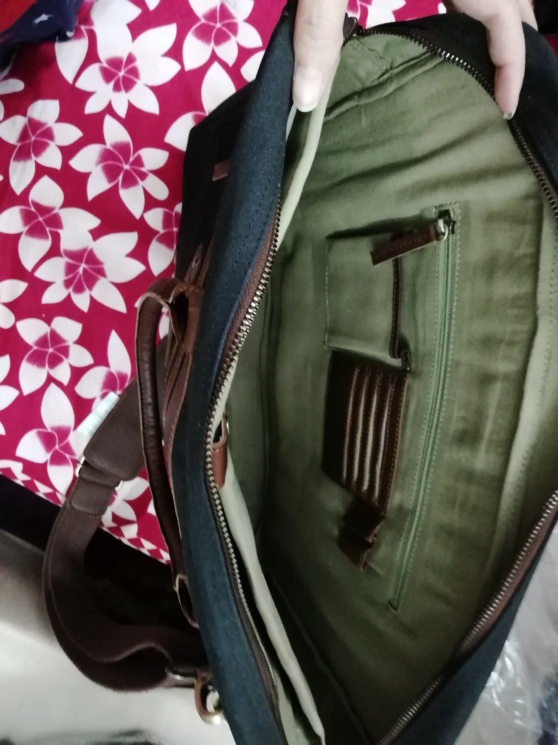 Laptop Messenger Bag for 15.6 Inch Laptop Wax Canvas Full Etsy