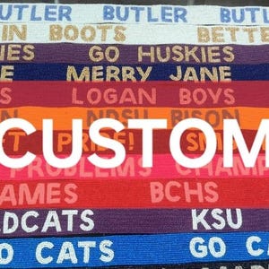Custom Beaded Purse Strap, Handmade Beaded Purse Strap, Customize Bag Strap, Personalize Strap Graduation Gift Strap, GameDay Strap, Concert image 3