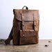 Personalized Leather Backpack, Brown Leather Backpack, Rucksack, Men Leather Backpack, Hipster Backpack gifts for him, gifts for sons, boys