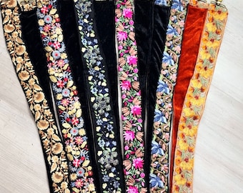 Embroidered Jacquard Purse Strap, Retro Crossbody Bag Strap