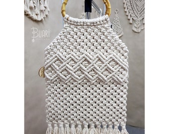 Stylish Macrame Bag, Bag Natural Cotton Threads