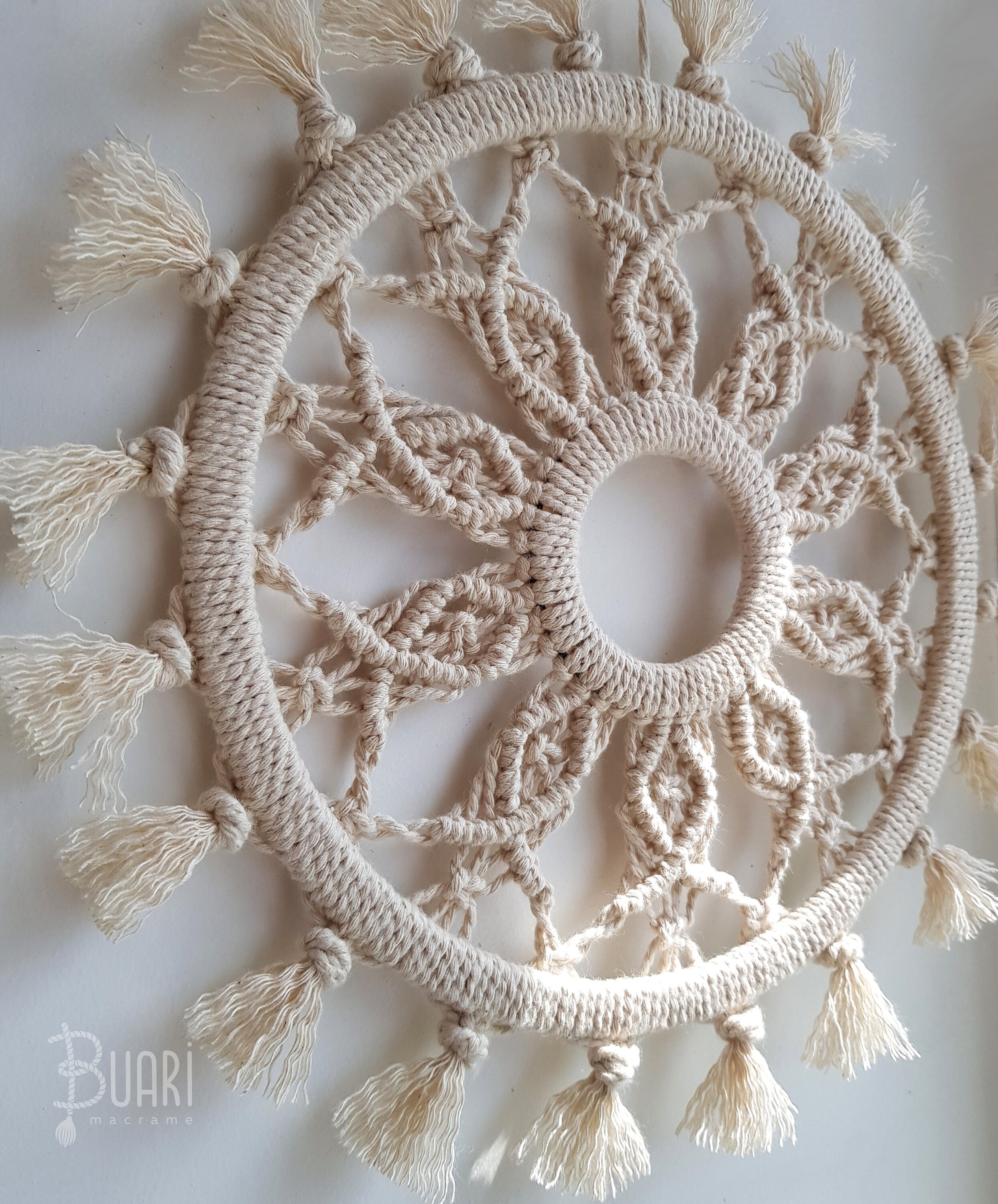 Round Macrame Wall Hanging, Macrame Mandala - Etsy