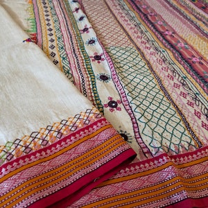 Brown - Vidarbha Pure Tussar x Katia Silk Handloom Fabric 07