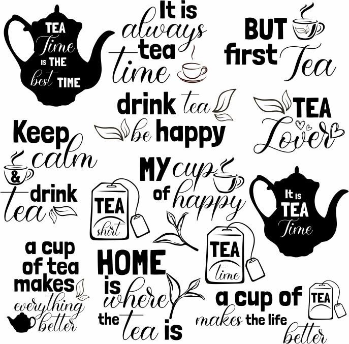Tea svg / tea png / tea bundle / tea svg bundle / tea time svg Etsy