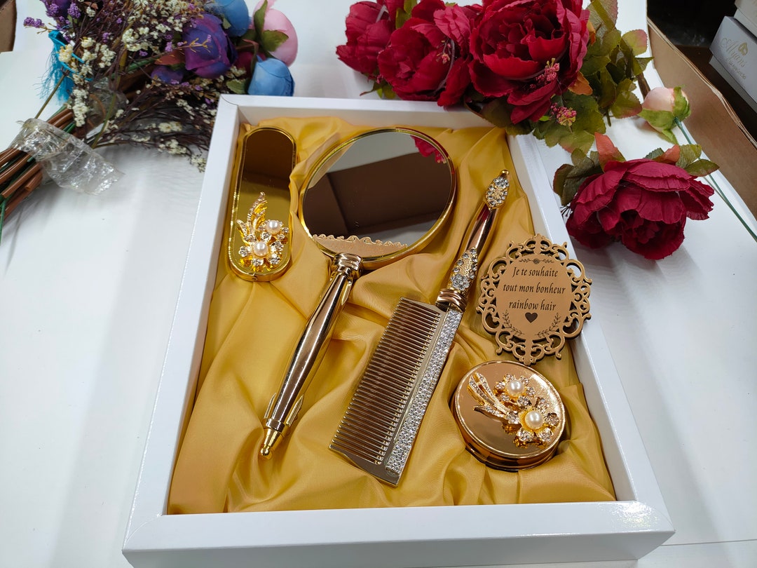 Personalized Brush and Mirror Set Mirror and Comb Set Brush Etsy