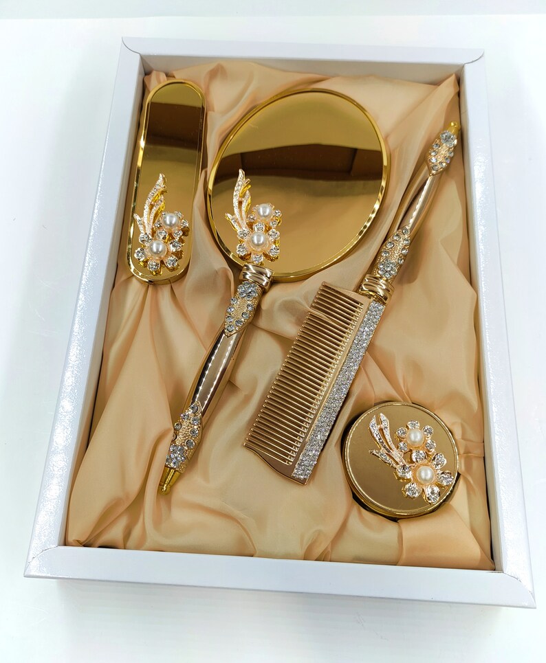 Personalized Brush and Mirror Set Mirror and Comb Set Brush Etsy