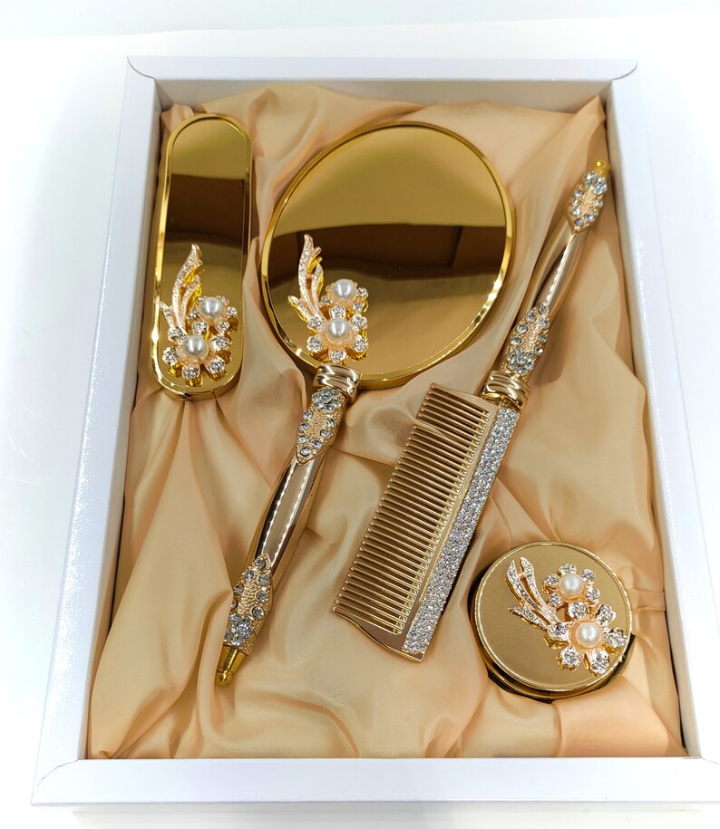 Personalized Brush and Mirror Set Mirror and Comb Set Brush Etsy