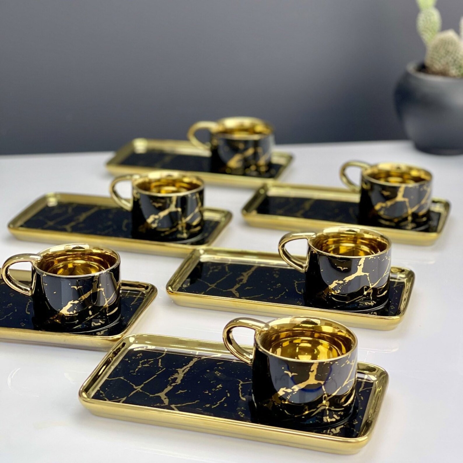 Unique Espresso Cups and Saucers Cappuccino Cups Set Luxury Etsy