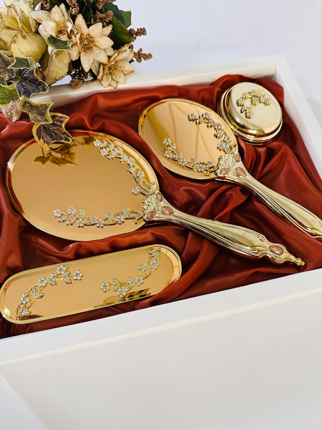 Personalized Brush and Mirror Set Mirror and Comb Set Brush Etsy