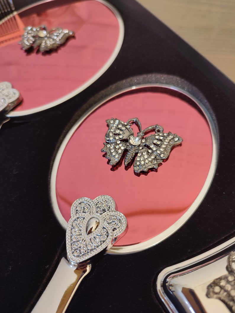 Personalized Antique Vintage Style Makeup Hand Mirror and Etsy