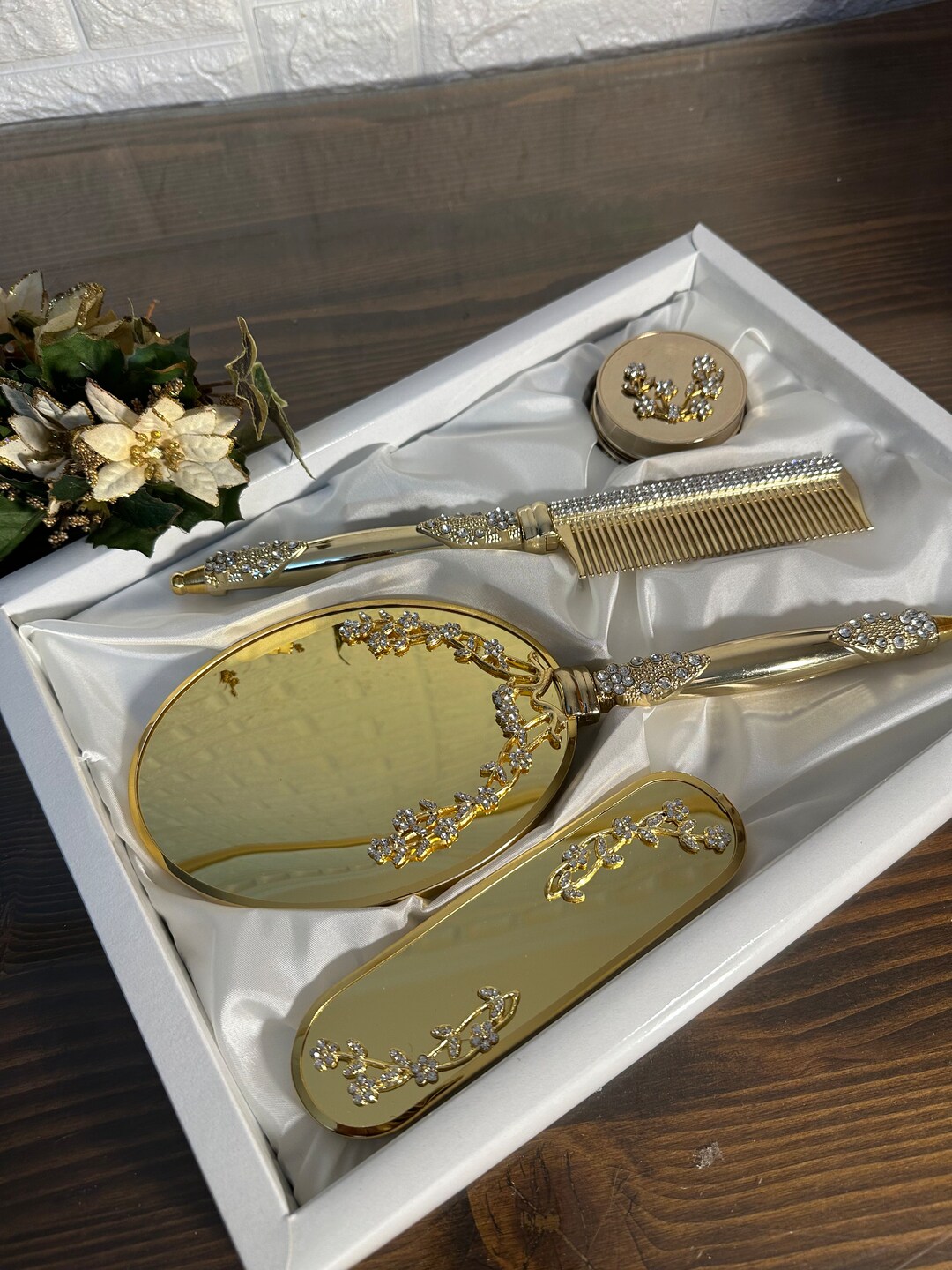 Personalized Brush and Mirror Set Mirror and Comb Set Brush Etsy
