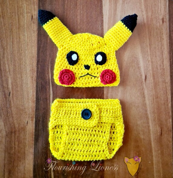 Traje De Bebe Pikachu Crochet Etsy