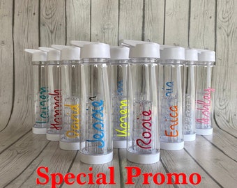Love Island Inspired Water Bottle Name Vinyl Sticker XXL Sparkle Glitter Holo