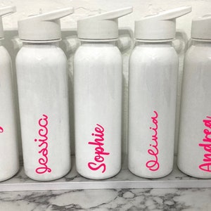 Personalized Insulated Water Bottle,Custom Tumbler,Beach Inspired,Bridesmaids,Tropical Themed Gift,Bachelorette Gift.
