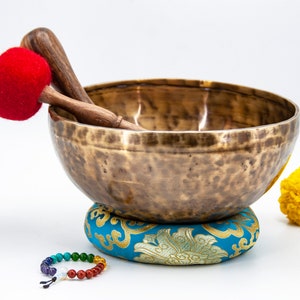 Handmade 10-inch Tibetan Singing Bowl: Healing Sound, Nepal