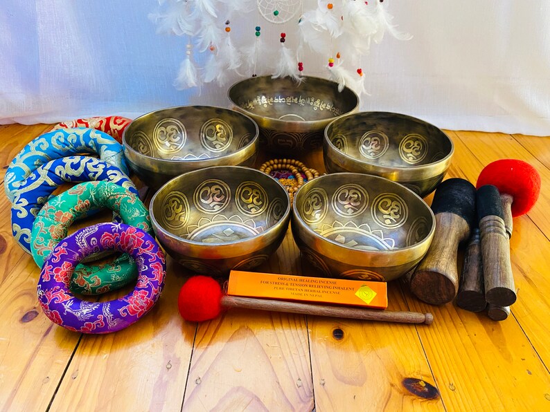 5 Element of Life Cleansing Singing Bowl Setset of 5 Singing Etsy