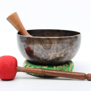 9 inches Diameter Full moon singing bowl-Chakra healing Himalayan singing bowl for Meditation and chakra Healing bowl-Moon Engergy-Nepal