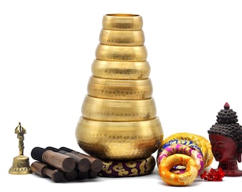 Chakra Singing Bowl Set of 7: Hand Beaten, Healing & Meditation