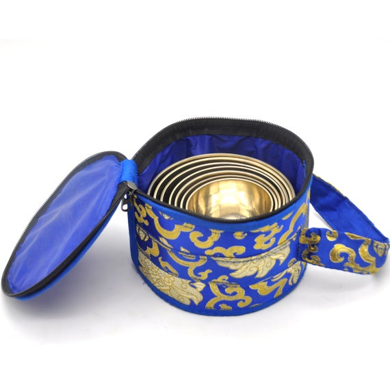 7チャクラシンギングボウルセット：ネパールで手作り、癒しとバランス