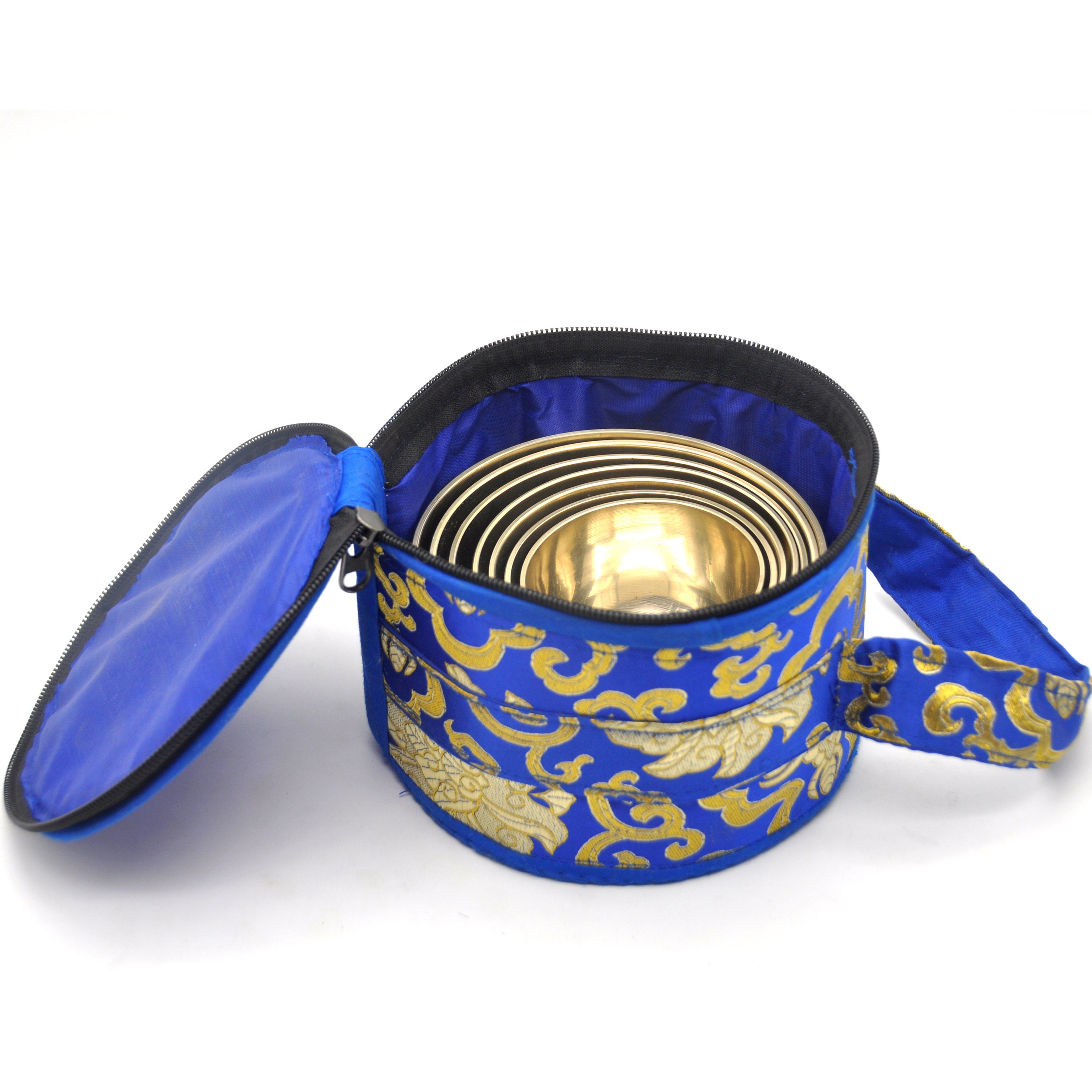 7チャクラシンギングボウルセット：ネパールで手作り、癒しとバランス