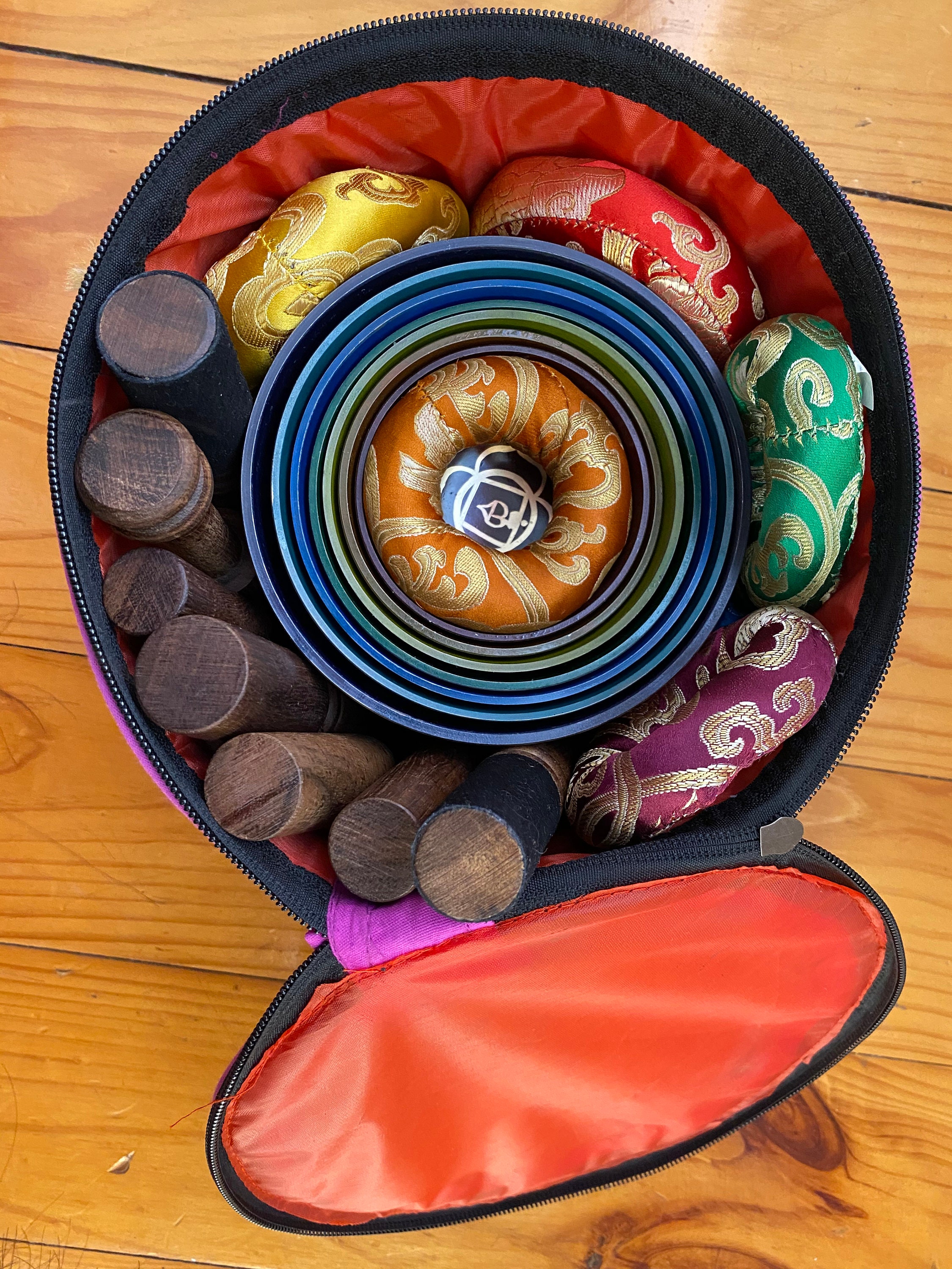 Seven Chakra Singing Bowl Setset of 7 Singing Bowl chakra Etsy Canada