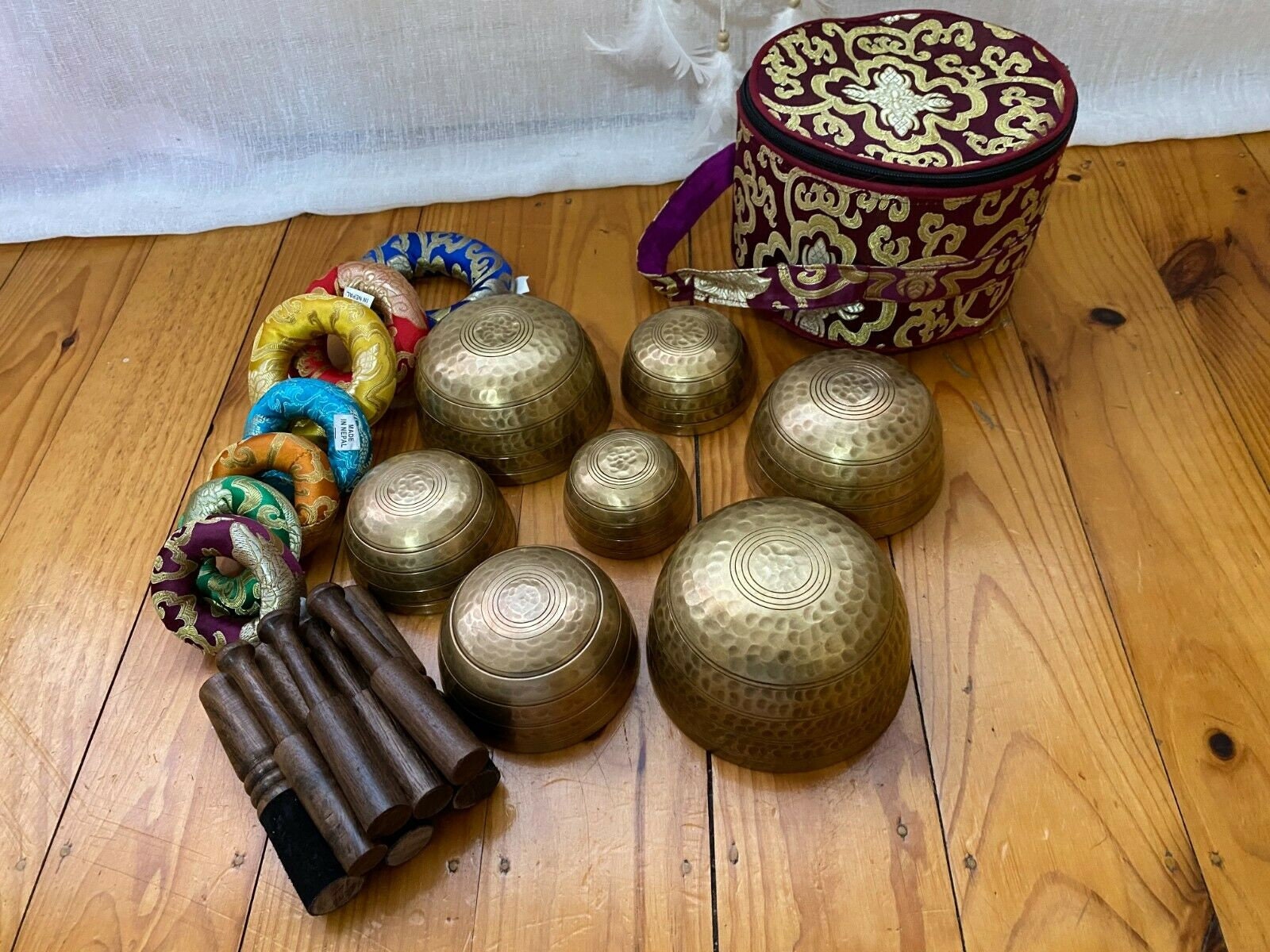 Singing Bowl Setsinging Bowl Set of 7chakra Healing Singing Etsy