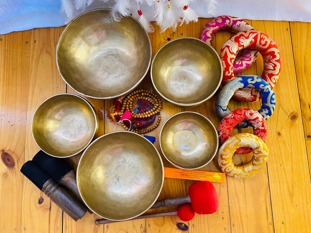 5 Element of Life Cleansing Singing Bowl Setset of 5 Singing Bowl for