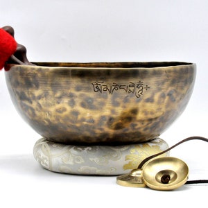 13 inches Diameter Large Full moon singing bowl-Chakra healing Himalayan singing bowl-Moon Energy singing bowl -Best for Healing and yoga