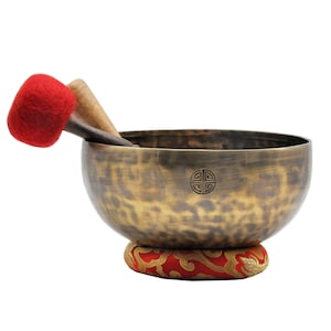 10 inches Diameter Full moon singing bowl-Handmade singing bowl made on full moon night-Best for Healing and Balancing Chakra-yoga