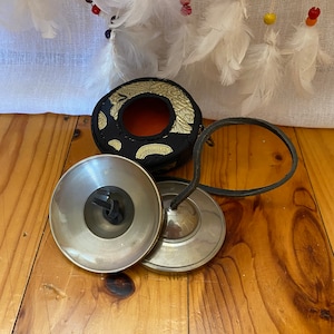 3 inches Diameter Tingsha bells-Premium quality handmade tibetan Tingsha Bell-cymbals made in Nepal-tingsha for yoga,meditation and chakra