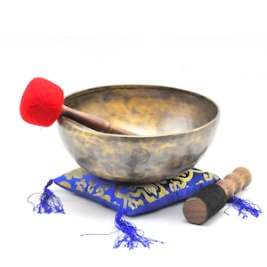 Full moon singing bowl-10 inches Diameter singing bowl made on full moon night-Handmade singing bowl from Nepal-Chakra Healing bowl