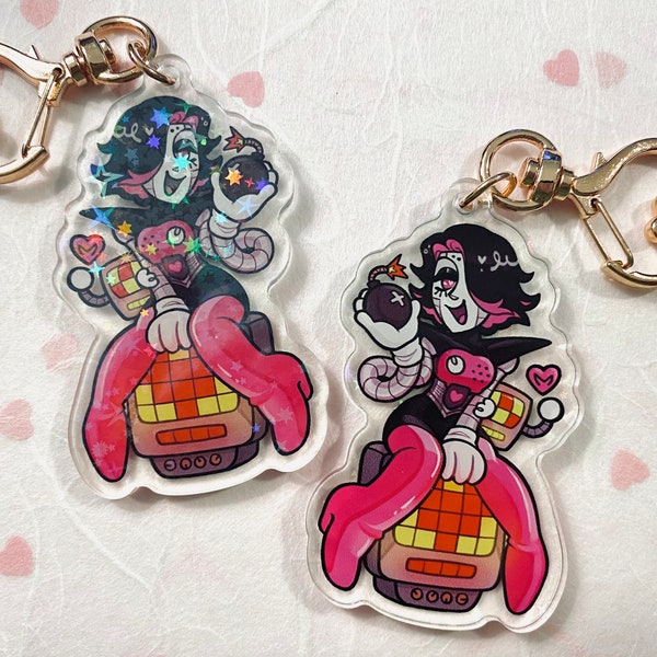 FINAL SALE- Holographic Mettaton Charm